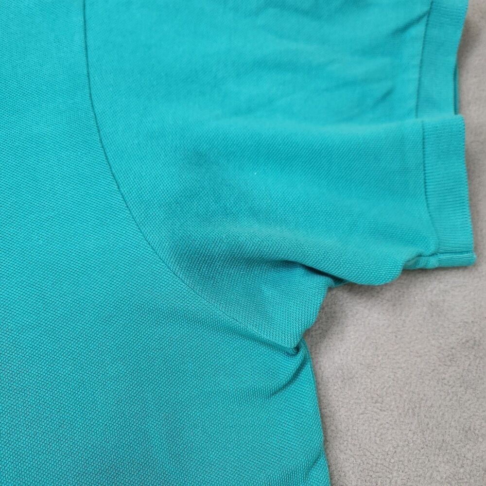 Lacoste Polo Shirt Mens Size 8 3XL Teal Short Sleeve Classic Fit Pique Alligator - Picture 6 of 6